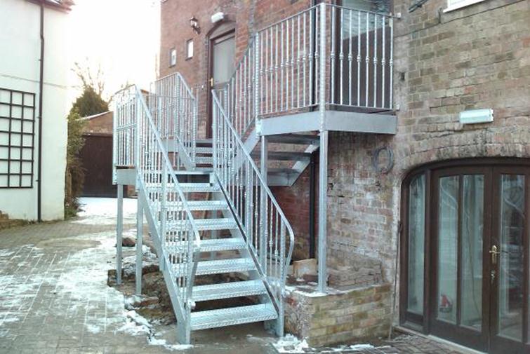 iron staircase, galvanised iron work,steel stairs